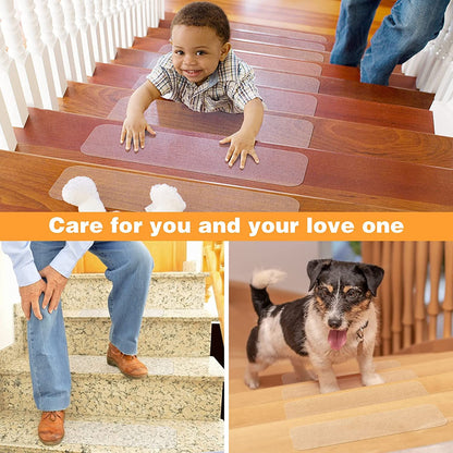 Qingluan Grip Tape, Heavy Duty Anti Slip Tape for Stairs Outdoor/Indoor Waterproof 4" x 33 ft, Safety Non-Slip Roll for Stair Step Traction Treads Stair Non Slip Strips Grey
