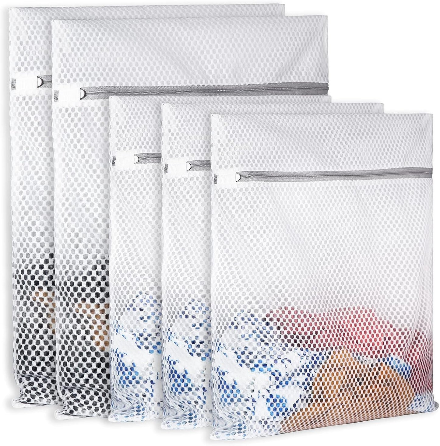 2 XX-Large Honeycomb Mesh Laundry Bag Delicates Durable for Washing Machine,24 x 24 Inches lingerie bags for Laundry, Travel Storage Organize Bag for Cotton Clothes,Sheet,Sweater, Shoes