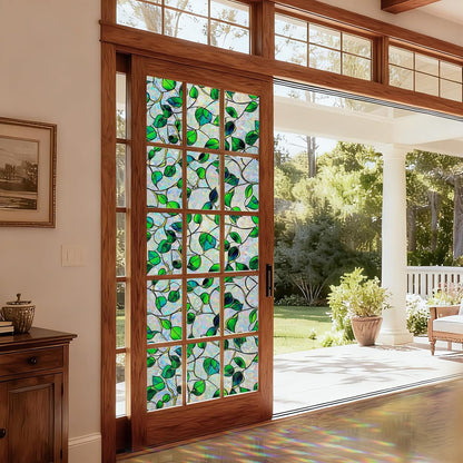 SOMWISE Frosted Glass Window Film, Heat Insulation, UV Block, Anti-Glare, One Way Privacy Tint, Static Cling for Home Bathroom Door, Renter Friendly, Day & Night Privacy