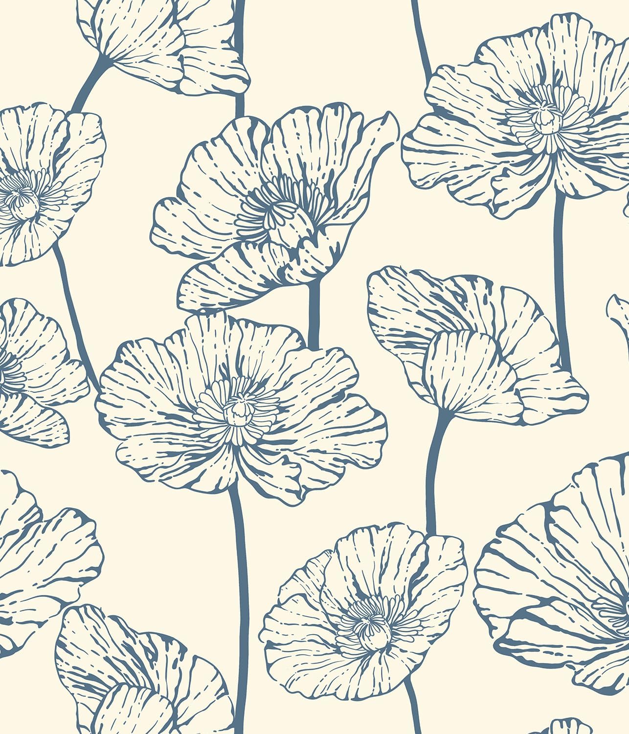 Orainege Modern Peel and Stick Wallpaper 17.3inx118.1in Beige and White Floral Wallpaper Boho Contact Paper Removable Decorative Wall Paper for Bedroom Bathroom Cabinets Decor Vinyl