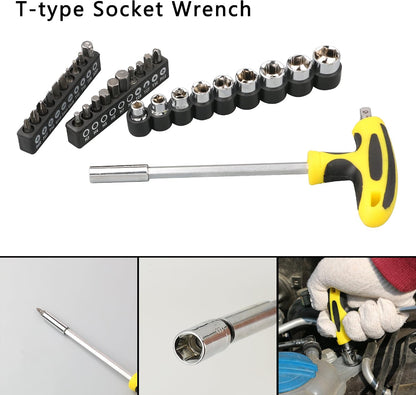 DOWELL Tool Set Tool Kit Homeowner Tool Set Wrench Pliers Screwdriver Set Repair Tool Kit