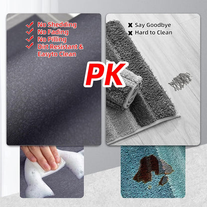 Diatomaceous Earth Bath Mat Super Absorbent Quick Dry Bath Mat, Bathroom Rugs Non Slip Washable, Thin Dark Gray Bathroom Floor Mats-Shower Rug for in Front of Bathtub Shower, Easy Care, 15.7"x23.6"