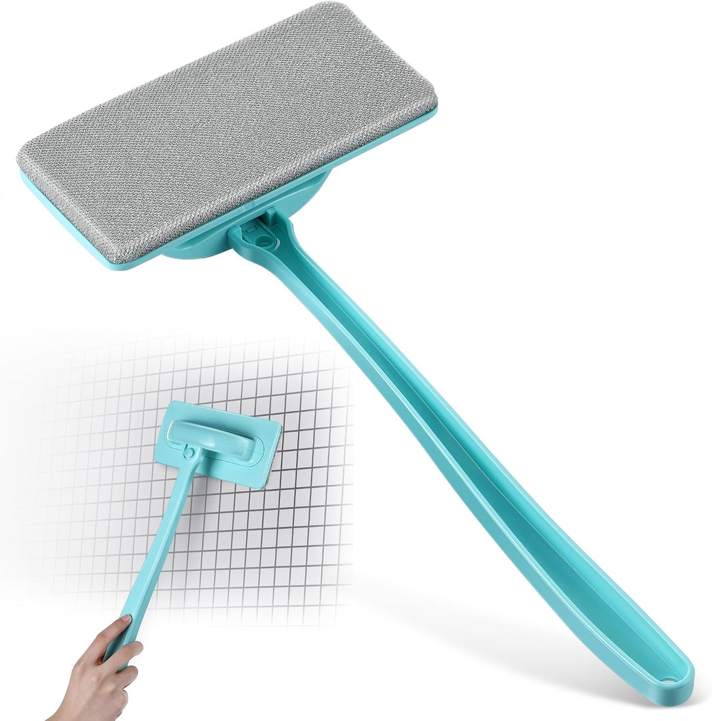 Enhon 1 Pack Mesh Screen Cleaner, Window Screen Cleaning Brush Washing Equipment, Detachable Window Cleaner Tool with Wet and Dry Dual Use