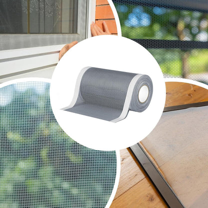 Window Screen Repair Tape, Strong Adhesive Screen Patch, Fiberglass Screens Tape Mesh Repair for Covering Window or Doors Pet Mesh Cage Tears Holes Ideal for Home, Apartment, Dorm