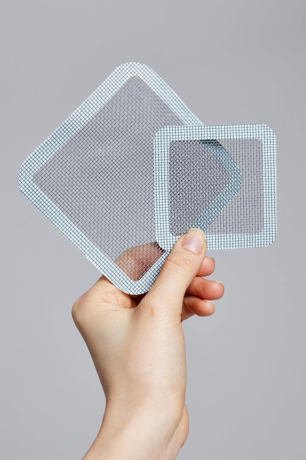 Window and Door Screen Repair Patch kit. 10 Patches, (2.75" x 2.75" x 10pcs), Fiberglass, Mesh, Repairing Window Holes and Tears. (Medium)