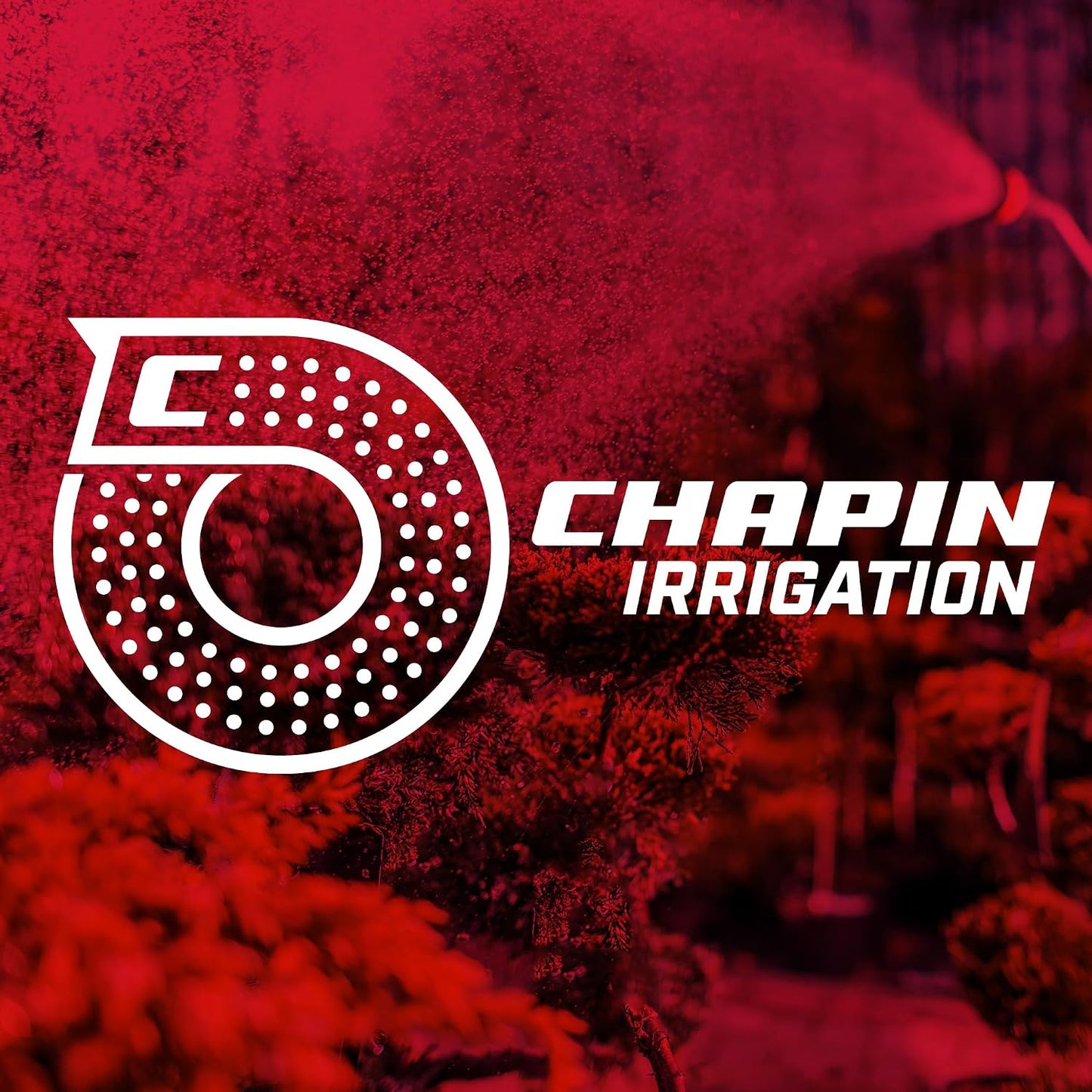 Chapin 4608: Adjustable Cone Tip Garden Hose Spray Nozzle with Rear Trigger Grip, Threaded Connection Fits Standard Garden Hose, for Gardening, Landscaping, Watering and Outdoor Jobs, Red/Black