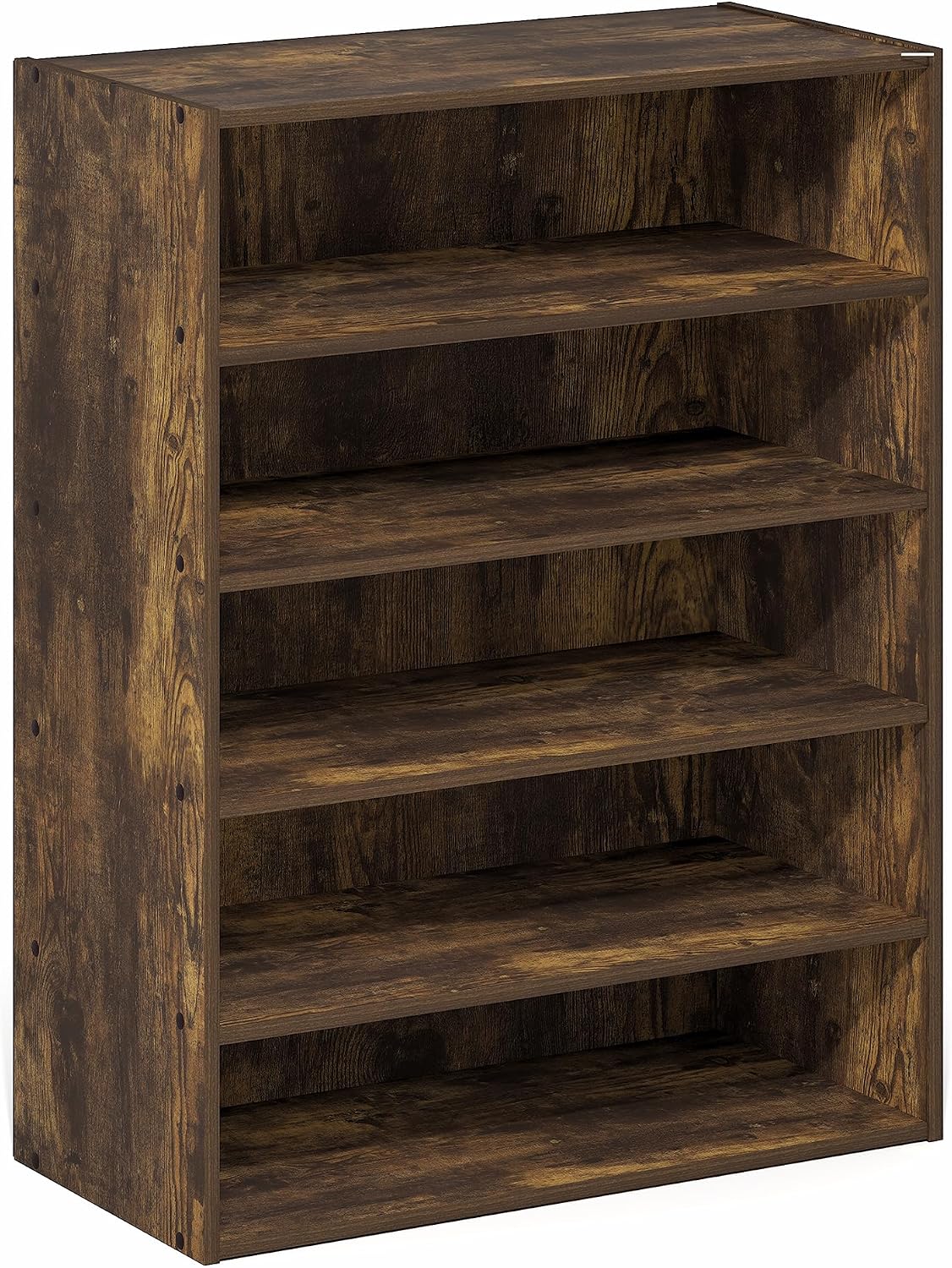 Furinno FANO Shoe Rack, 24-Inch Width 2-Tier Shoe Organizer, Stackable Shoes Storage, 11.7 x 24.2 x 11.7, for Closet Entryway, Office, Garage, Amber Pine