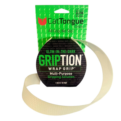 CATTONGUE GRIPS Non-Abrasive Grip Tape Roll - 2” Wide Heavy-Duty, Waterproof Anti-Slip Tape for Bathtubs, Stair Treads, Ramps & More - Indoor & Outdoor Non-Skid Solution (Clear, 10ft)