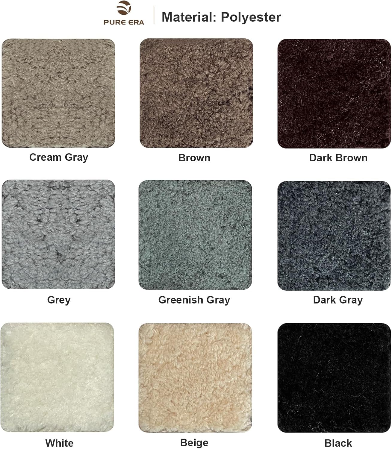 PURE ERA Carpet Stair Treads Ultra Plush 9.5" X 30"Soft Bullnose Indoor Stair Protectors Pet-Friendly Non-Slip Skid Resistant Tape Free Washable Reusable(2 Pieces,Brown)
