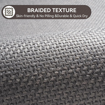 YDKGL Ultra Thin Bathroom Rugs Mat Quick Dry Absorbent Non Slip Bath Mat Bath Mats for Bathtub Mat Bathroom Carpet Fit Under Door Washable Floor Rubber Half Round Bath Rugs Grey 16x24