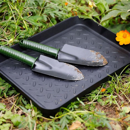 Shoe Tray 3 Pack Interlocking, Durable Plastic Boot Mat for Wet Shoes Muddy Boots, Wide Use Home Office Hotel Entryway