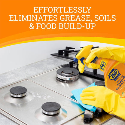 Zep Home Pro Orange Plus Kitchen Degreaser - 24 Fl. Oz. - R49506 - Pro Trusted Cleaning Power: Now in Refreshing Scents and Family Friendly Formulas (1)