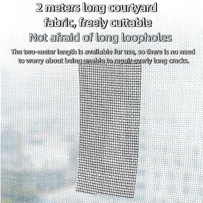 Strong Adhesive Window Screen Repair Tape Self-Adhesive Mesh Patch for Doors & Windows, Heavy Duty Fiberglass Kit for Fixing Tears & Holes – Easy to Cut (Black,1pcs)