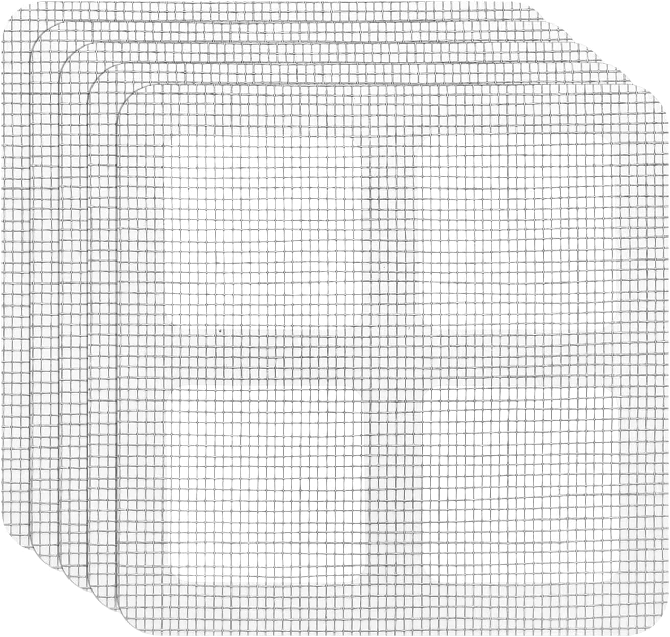 uxcell Window Screen Repair Kit, 5Pcs Gray Screen Repair Kit, Fiberglass Screen Tape Mesh Repair Adhesive Screen Patch Repair Kit for Window or Doors Screen, 4"x 4"(10cm x 10cm)