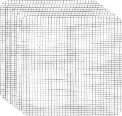 uxcell Window Screen Repair Kit, 5Pcs Gray Screen Repair Kit, Fiberglass Screen Tape Mesh Repair Adhesive Screen Patch Repair Kit for Window or Doors Screen, 4"x 4"(10cm x 10cm)