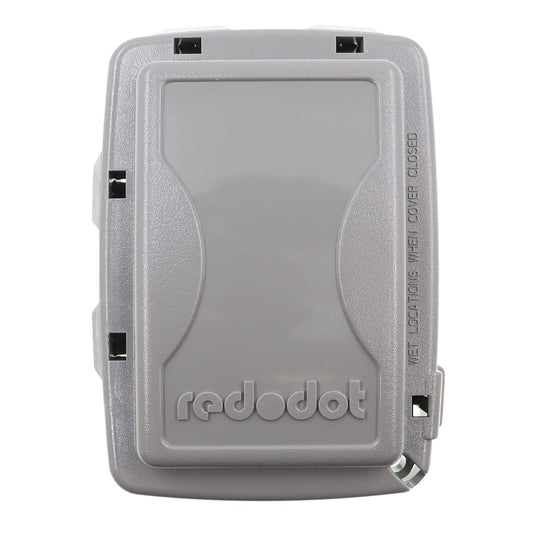 Red Dot CKNMG-NG While-in-Use Weatherproof Receptacle/Outlet Cover, Horizontal/Vertical Mount, 1-Gang, Gray (Pack of 1)
