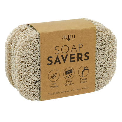 S&T INC. Bar Soap Holder for Kitchen, Bathroom, and Soap Dish, 4 Pack, White, 2.9 inches by 4.4 inches