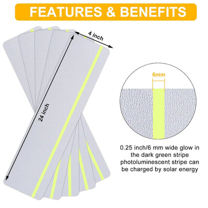 Qingluan Grip Tape, Heavy Duty Anti Slip Tape for Stairs Outdoor/Indoor Waterproof 4" x 33 ft, Safety Non-Slip Roll for Stair Step Traction Treads Stair Non Slip Strips Grey
