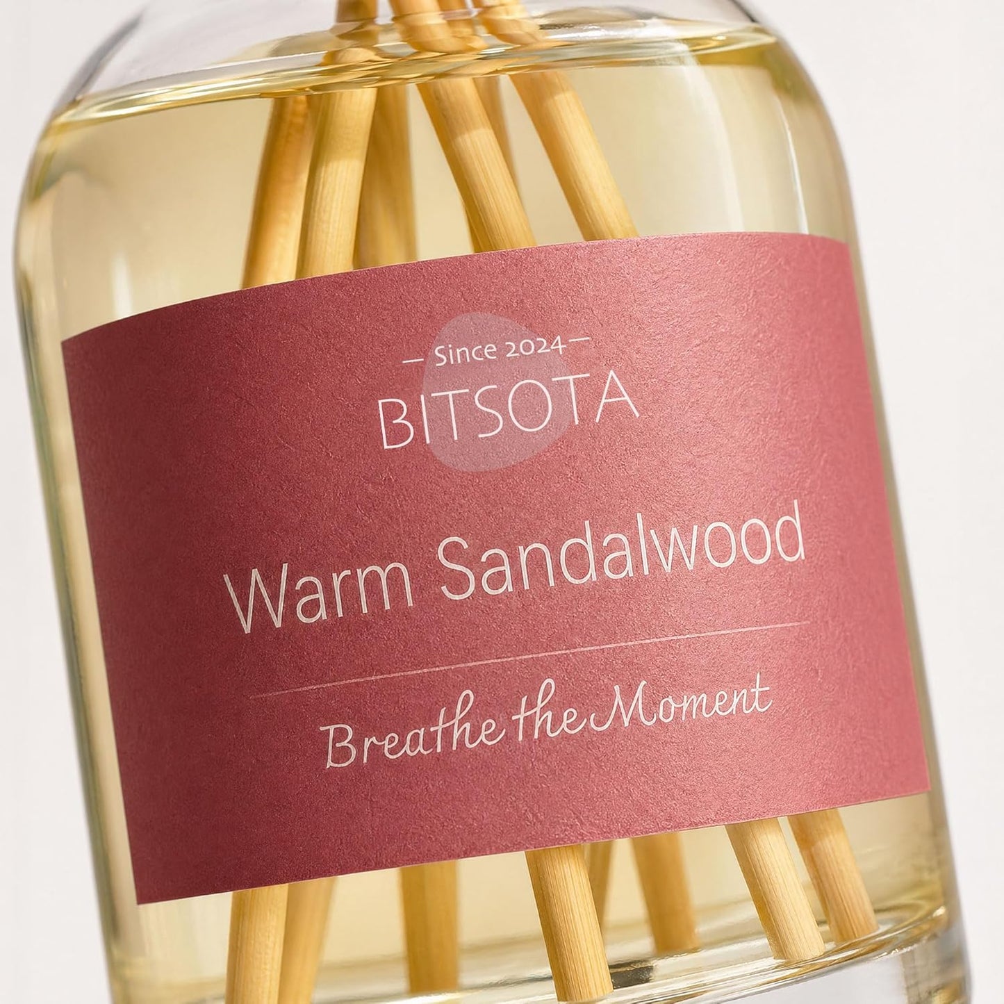 Natural Reed Diffuser Set, Fresh Lemon 3.52 oz (100ml) Scented Diffuser with Sticks Home Fragrance Reed Diffuser for Bathroom Shelf Decor, Ideal Gift for Woman