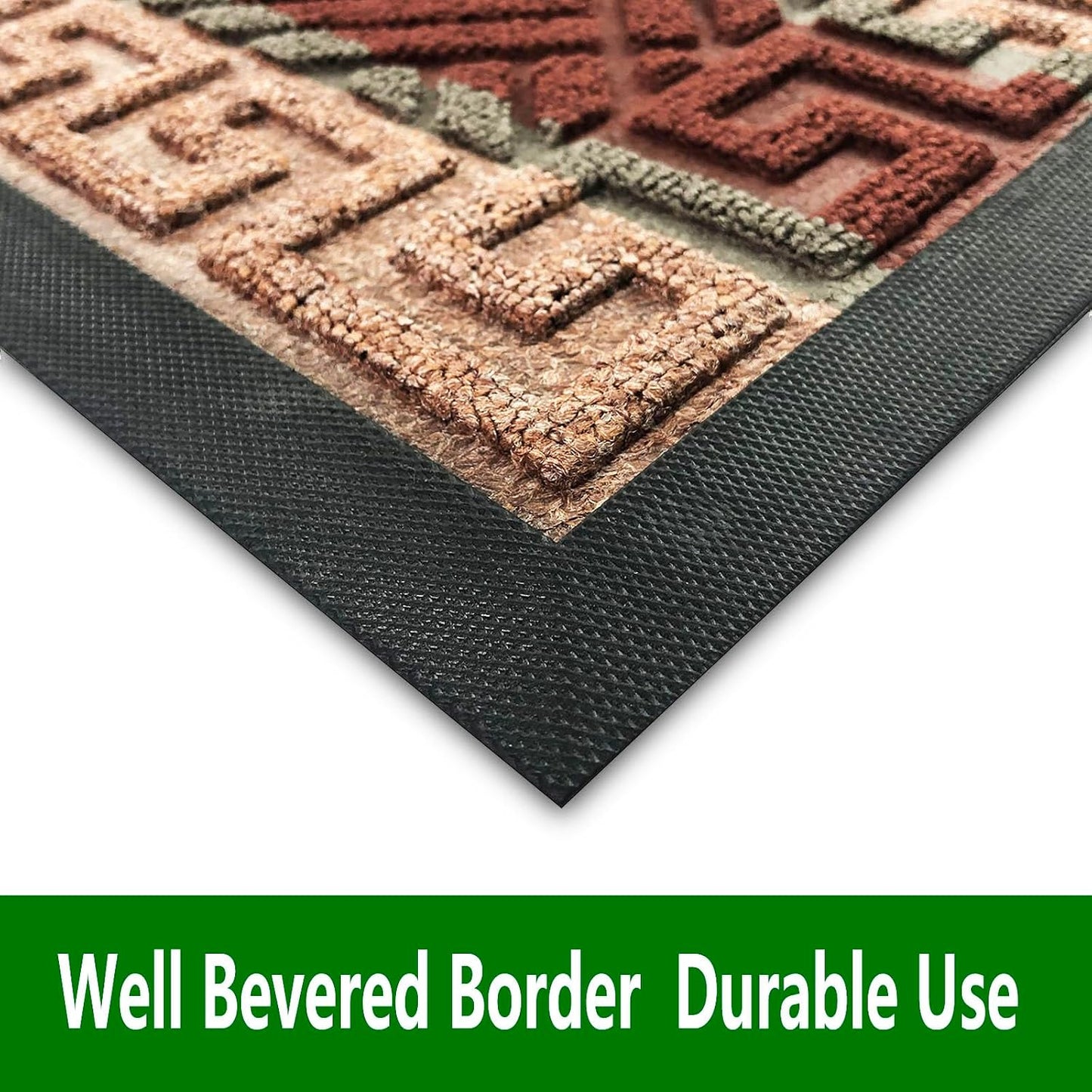 DM23 Heavy Duty Front Door Mats Non Slip Rubber Backing Entrance Mat Shoes Scraper Welcome Mat