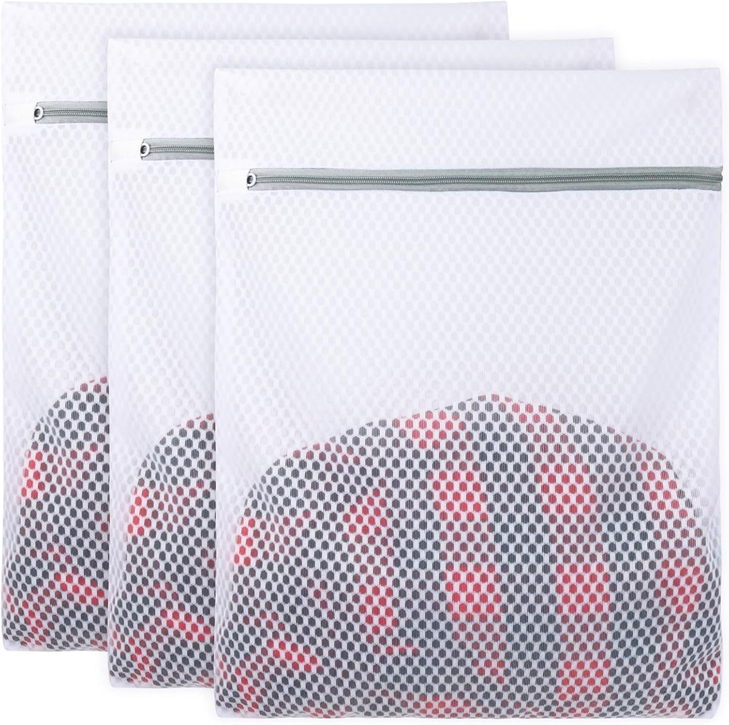 Vivifying Extra Large Mesh Laundry Bag, 2 Pack XXL Oversize Honeycomb Mesh Wash Bags for Washing Machine, Coats, Stuffed Toys, Blanket, Bedding, Sweater, Delicates Clothes (27 x 35 Inches)
