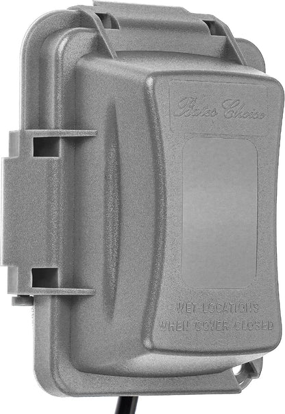Bates- Weatherproof Electrical Outlet Cover, 1-Gang Outdoor Plug Cover | For Protection Against Rain Dust & Outdoor Use