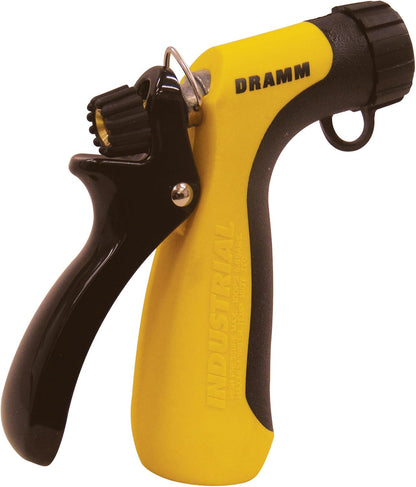 Dramm Revolver Heavy Duty Metal Garden Hose Nozzle – 9 Spray Patterns, High Pressure Jet, Thumb-Control Flow, Ergonomic Grip – Green