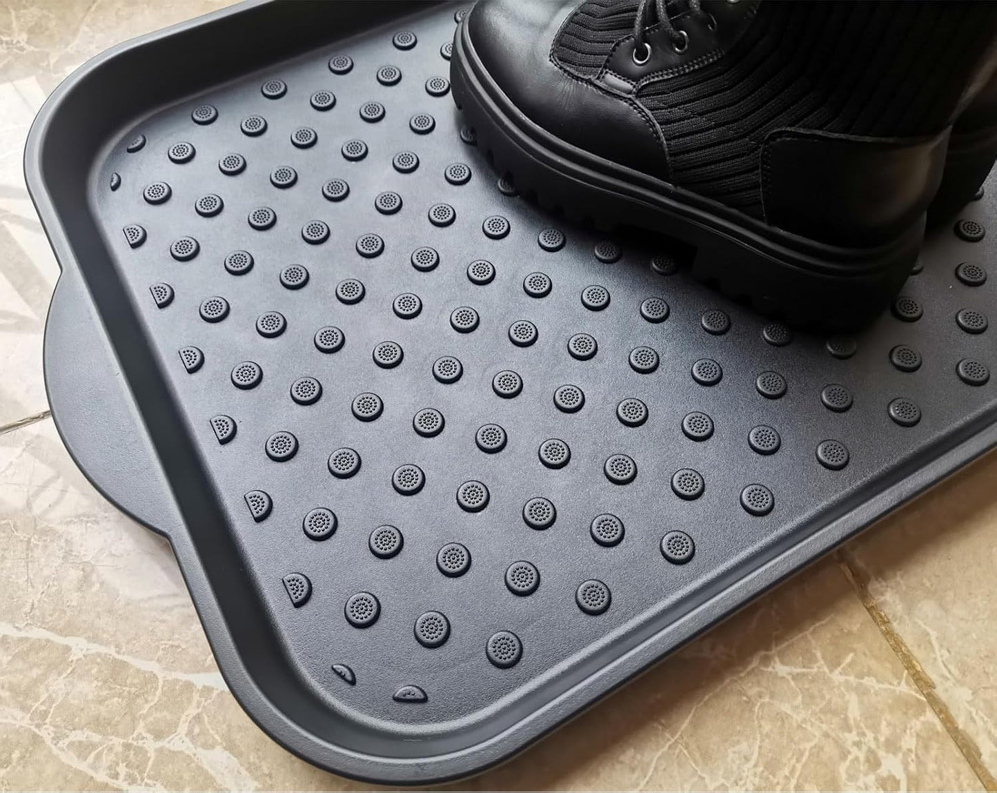 Rubber Boot Tray for Entryway,Boot Mat,Shoe Tray,Shoe Mat for Indoor and Outdoor Use (Soft Silicone Rubber, 29.5X14.9 inch)
