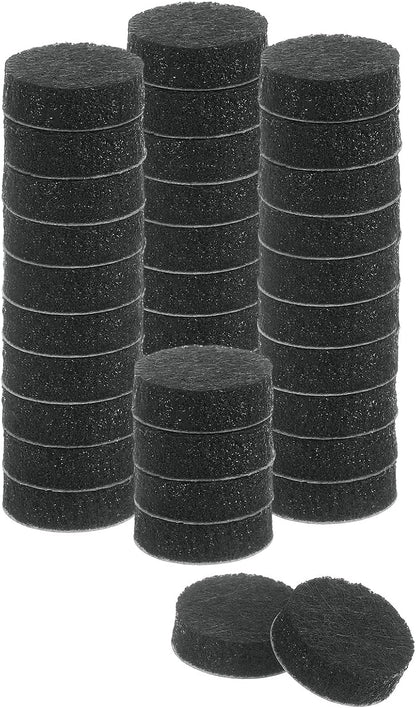 uxcell Furniture Pads, 36Pcs 0.5" - Round Self Adhesive Felt Furniture Pads, Floor Protectors for Furniture Feet Chairs Legs Hardwood Floors (Black)