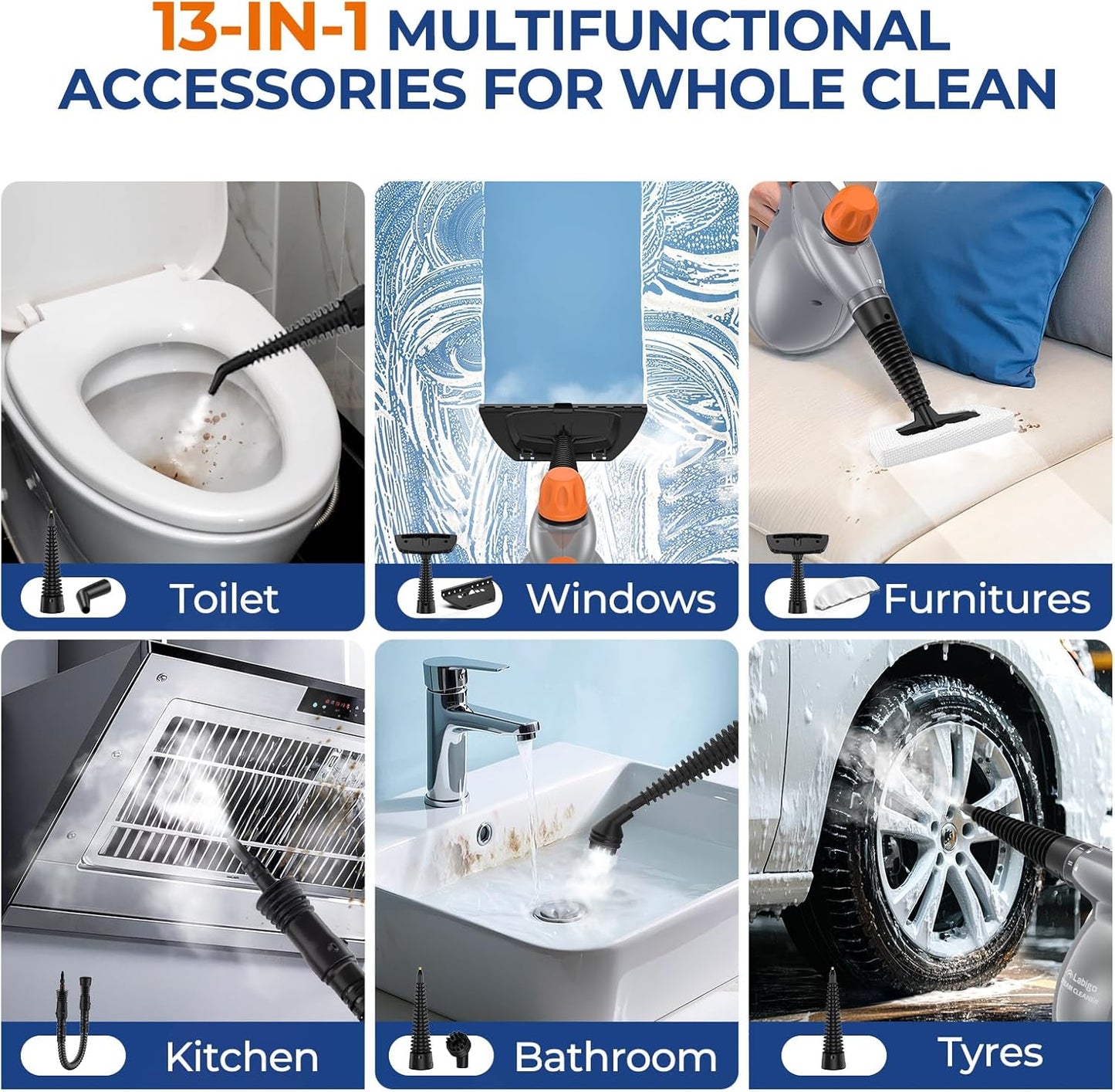 Electric Scrubber, Steam Cleaner