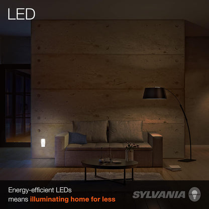 LEDVANCE Sylvania LED Mini Automatic Plug-in Night Light with Sensor, Motion Activated, Dusk to Dawn, Warm White, Plug-in Type - 1 Pack (64988)
