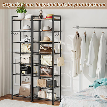 Simple Trending Tall Shoe Rack Storage Holds 40 Pairs, 10 Tier Shoe Organizer Shelf Large Capacity for Entryway Closet, Black