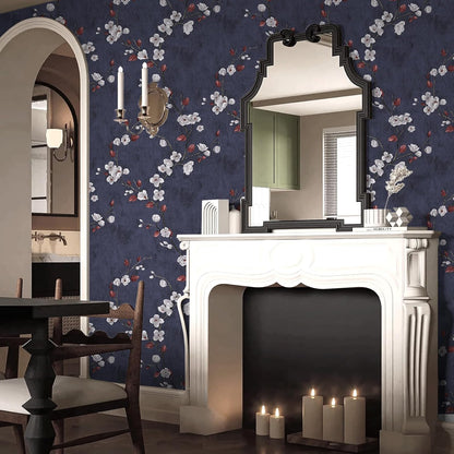 SOON AFTER 17.5”x120” Floral Peel and Stick Wallpaper Flower Tree Contact Paper Self Adhesive Removable Modern Sage Green Wall Paper Decorative Wall Covering Countertop Vinyl Film Roll