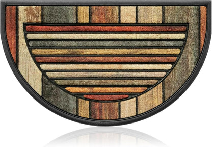 Extra Durable, Superior Absorption, Front Door Mat for Outdoor & Indoor - Welcome Mat for Entryway, Entrance, Patio, Porch - Waterproof, Non-Slip Backing, Coarse Fibers (Scales,17x29)