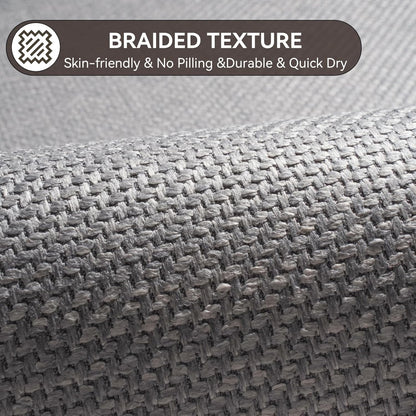 YDKGL Ultra Thin Bathroom Rugs Mat Quick Dry Absorbent Non Slip Bath Mat Bath Mats for Bathtub Mat Bathroom Carpet Fit Under Door Washable Floor Rubber Half Round Bath Rugs Grey 16x24