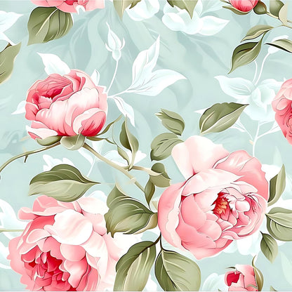 Peel and Stick Wallpaper, Soft Wildflower Botanical Contact Paper, PVC Vinyl Removable Wall Covering, Waterproof Easy-Clean, No Residue Renter Friendly, Neutral Decor, 39.4x17.3 in (Flowers2)