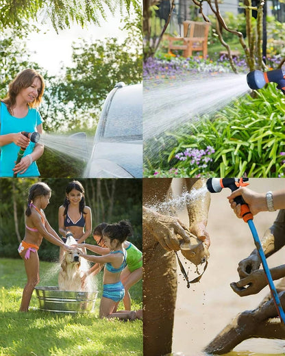 Garden Hose Splitter, Nickel Plated Solid Brass 2 Way Tap, Heavy Duty Y Way Hose Splitter, 3/4" Hose Tap Connector, 100% Metal Outdoor Garden Hose Splitter, Hose Spigot Adapter with 2 Valves