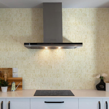 Vamos Tile 100-Piece Glossy Dolomite White Peel and Stick Backsplash Tile,3''x6'' PVC Subway Tile with White Grout, Stick on Backsplash for Kitchen/Bathroom/Fireplace