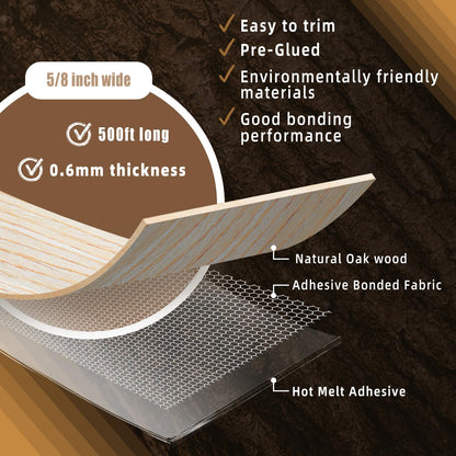 GSCIT Club Wood Grain Repair Tape, 2.4 inch X 15ft Self Adhesive Maple Grain Repair Patch for Tables, Chairs, Baseboards, Doors, Windows, Floors, Handicraft DIY. - Colors B