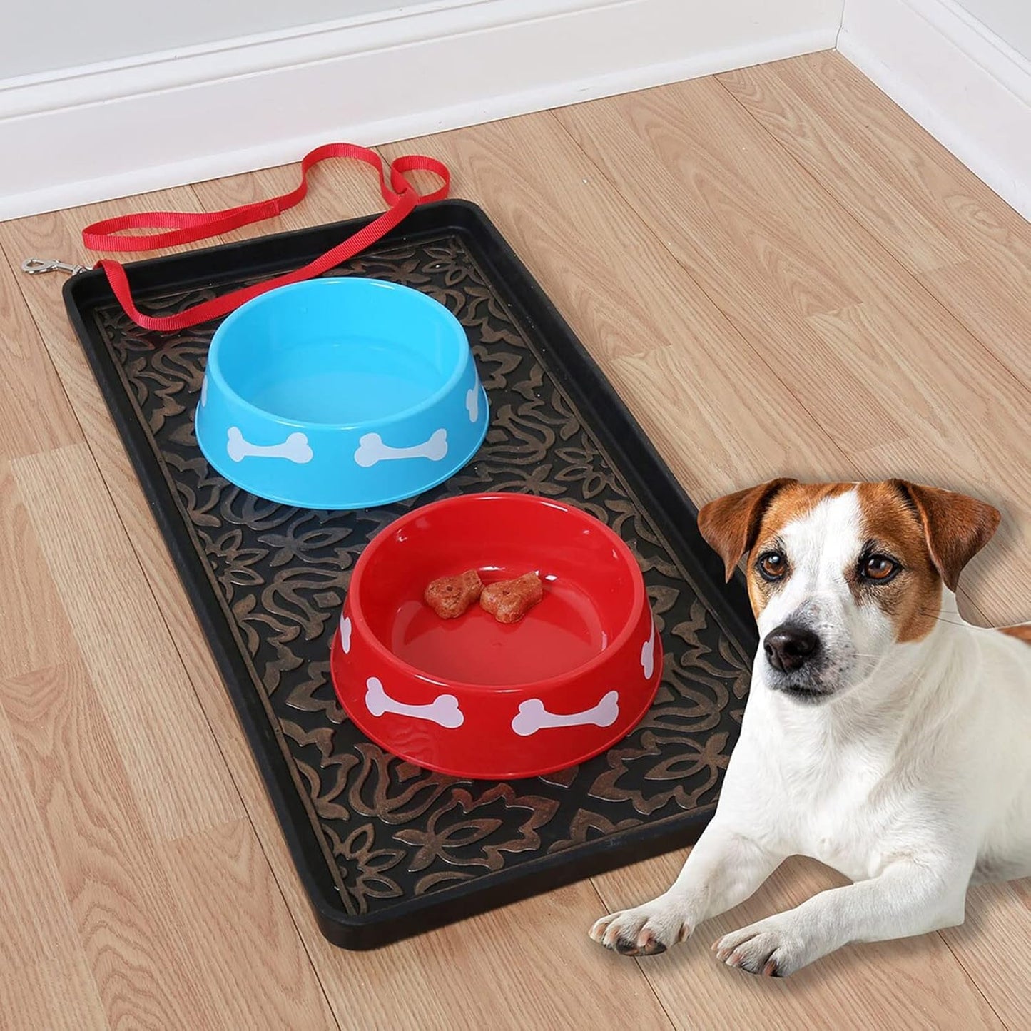 2 Packs Rubber Shoe Tray Wet Shoe Tray,Tray Wet Shoe Tray for Entryway Rubber Doormat Boot Tray,Snow Boot Pad Water Resistant Shoe Tray,Waterproof for All Weather Indoor Outdoor Use (2PCS)