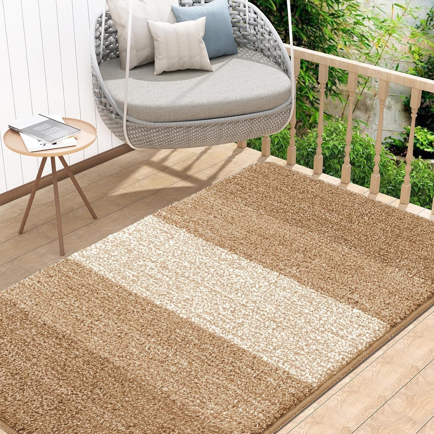 Kitinjoy Indoor Outdoor Door Mat, 32x20 Non-Slip Absorbent Dirt Trapper, Low-Profile Washable Inside Entrance Front Floor Mat, Sturdy Soft Entry Doormats for Entryway, Grey