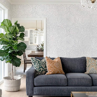 Ismoon Peel and Stick Wallpaper Boho Beige Contact Paper Neutral Floral Wall Paper Textured Self Adhesive Removable Wallpaper for Bedroom Kitchen Renter Friendly Vinyl 17.3" x 78.7"