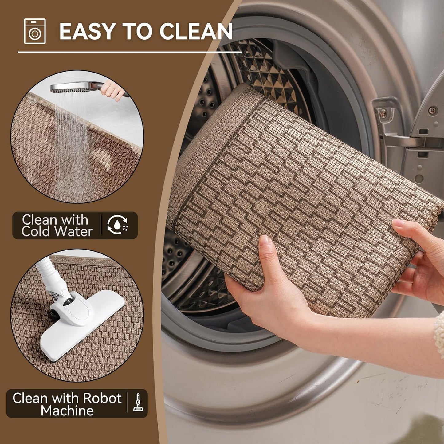 YDKGL Ultra Thin Bathroom Rugs Mat Quick Dry Absorbent Non Slip Bath Mat Bath Mats for Bathtub Mat Bathroom Carpet Fit Under Door Washable Floor Rubber Half Round Bath Rugs Grey 16x24