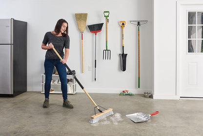 Harper 20201044 24 in. Indoor/Outdoor Dry All-Purpose Push Broom with Dual Bristles, for Dust, Gravel, Debris