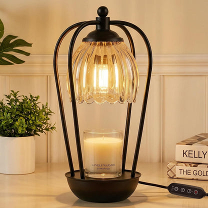 Candle Warmer Lamp with Timer and Wireless Remote Control, Dimmable Candle Warmer for Jar Candles, Height Adjustable Wax Melts Warmer, Mothers Day Birthday Gift for Women, House Warming New Home Decor