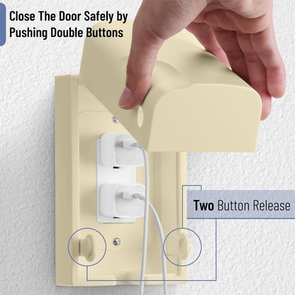 Bates Baby Safety Outlet Cover Box - Plug Covers for Electrical Outlets, Child Proof Outlet Cover, Socket Covers for Outlets
