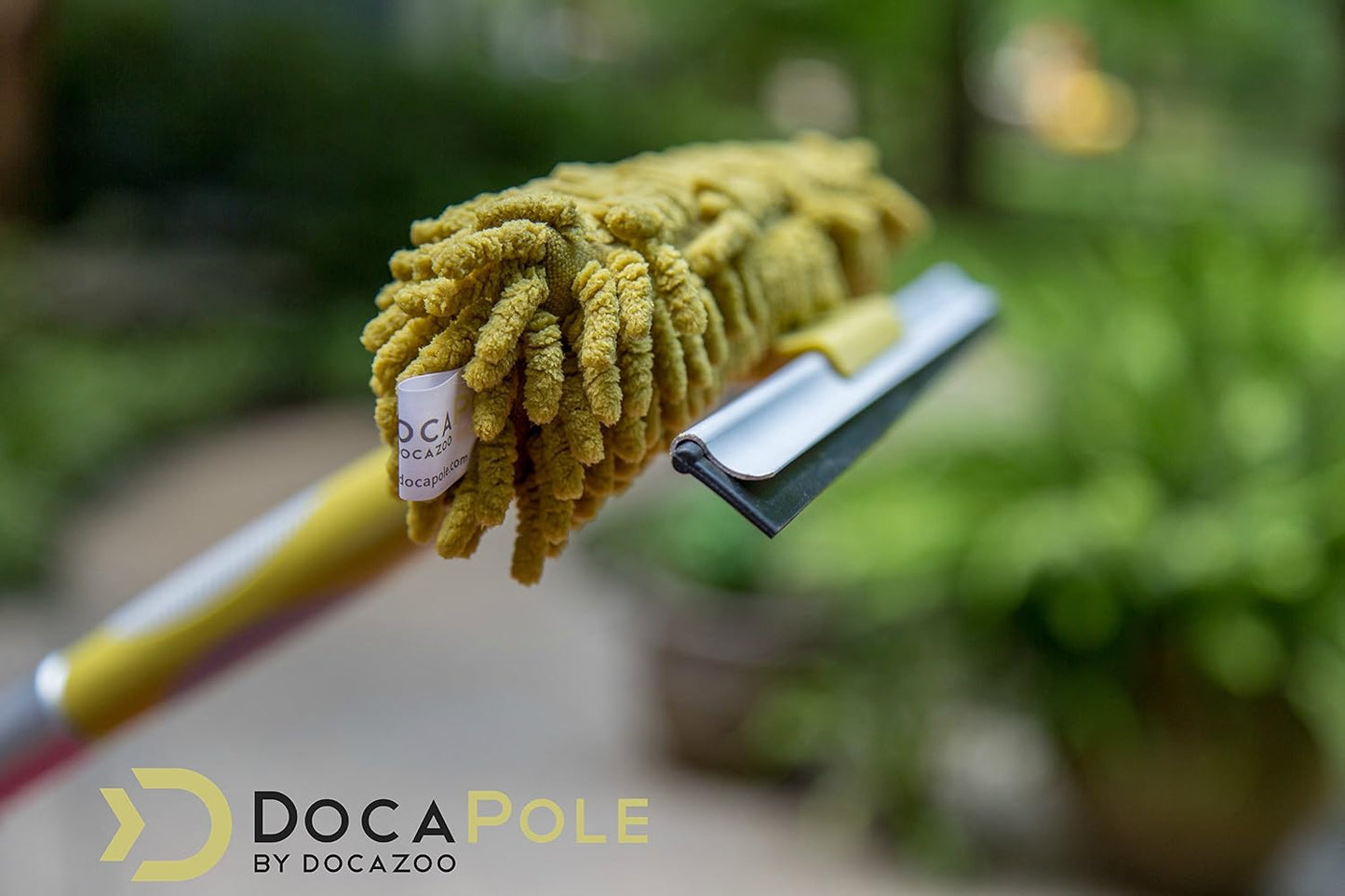 DOCAZOO DOCA Telescoping Pole 7-28 Ft - Extension Pole for Cleaning, Feather Duster, Window Washing Kit, Paint Roller, Window Squeegee - High Reach Extendable Kit for Indoor & Outdoor - Pole Only