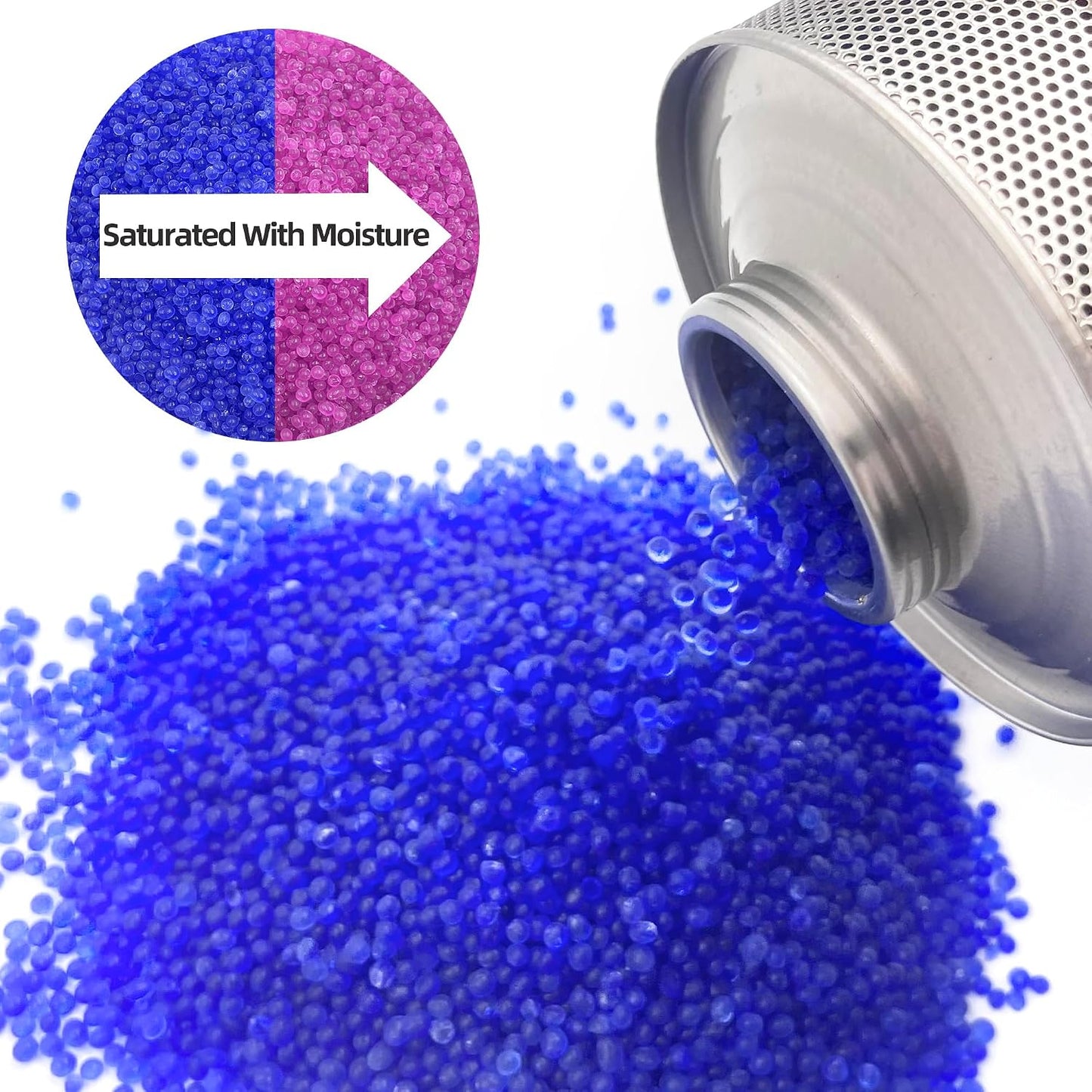 Wisesorb 800 Gram Gun Safe Dehumidifier, 2 Pack of 1.77 LBS Rechargeable Dehumidifier Blue to Pink Silica Gel Desiccant Moisture Absorbers, Dehumidifiers for Room, Bedroom, Safe, Closet, Bathroom, Car