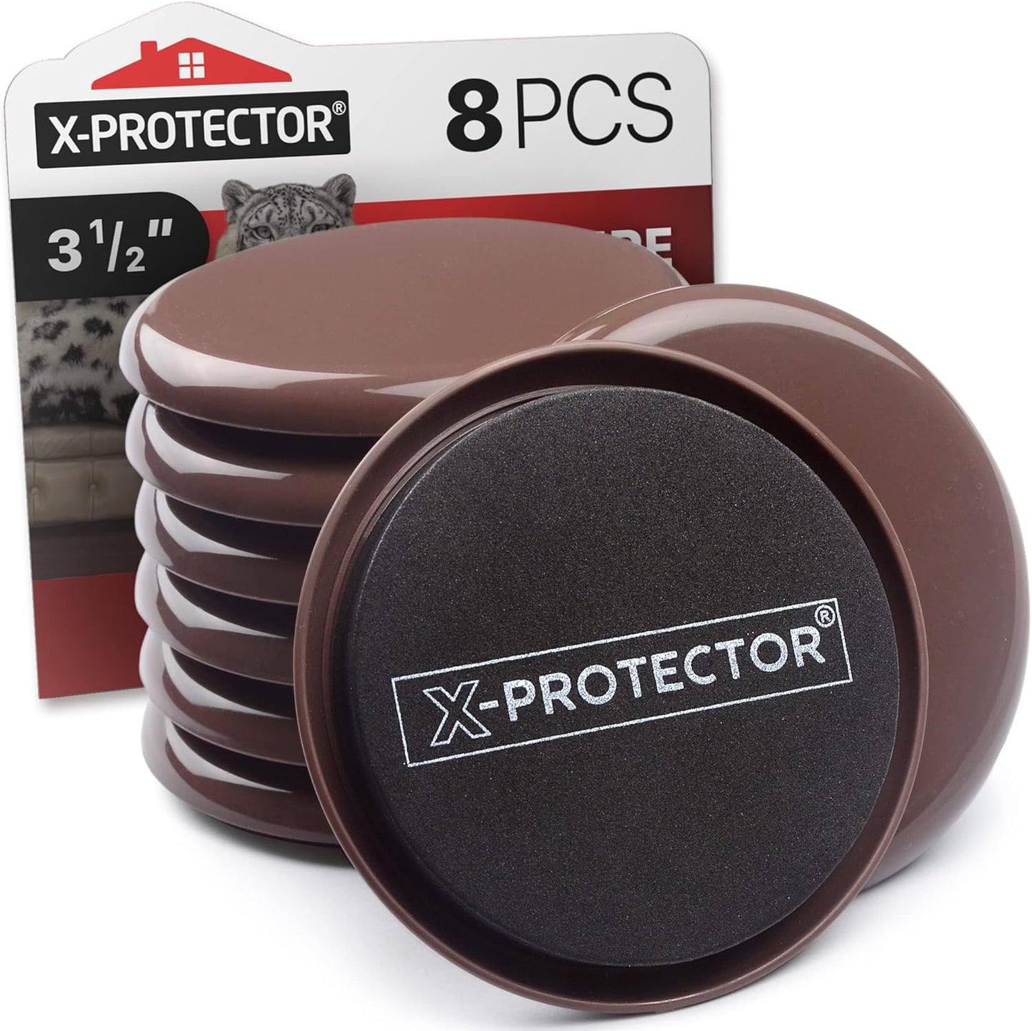 Chair Sliders X-PROTECTOR – Furniture Sliders 40 pcs Carpet Sliders 1” – The Best Furniture Moving Pads – Premium Chair Leg Floor Protectors – Slide Effortlessly with Chair Pads & Protect Your Floor!