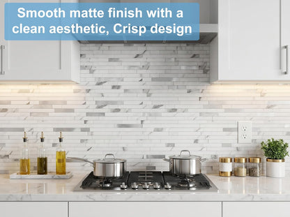 Yipscazo 2026 New Upgrade 11.34" X 11.57" Peel and Stick Backsplash, Stick on Backsplash Tiles for Kitchen, Bathroom, Fireplace (10 Sheets, Beige Rocks + Rose Gold)